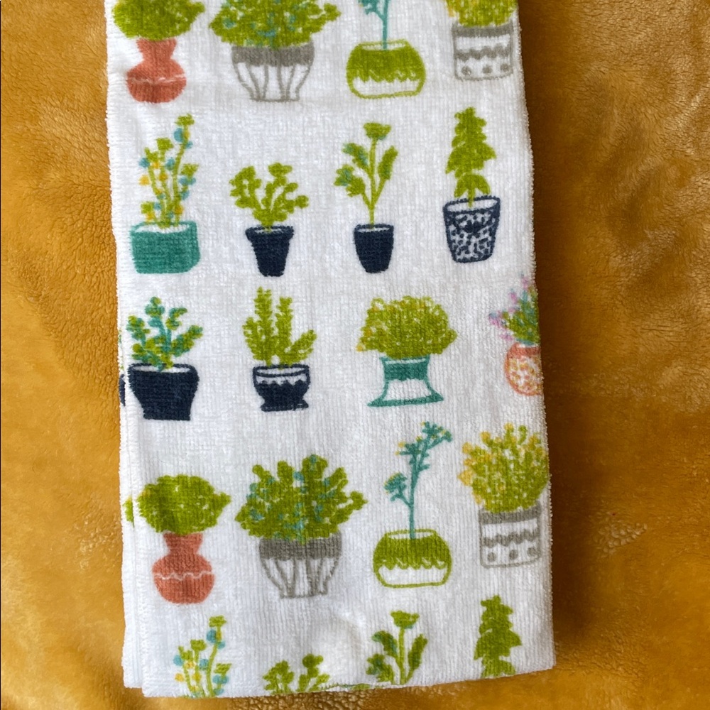 Envogue Colorful Plant Design Kitchen Towels - Picture 4 of 4